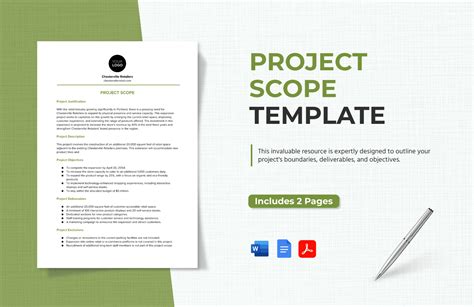 Ensimple Project Scope Template Word