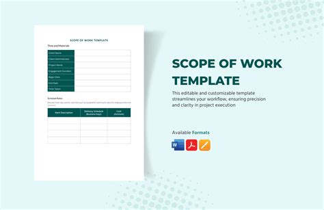 Ensimple Scope Of Work Template Word