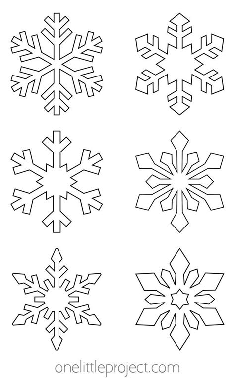 Ensimple Snowflake Template Printable