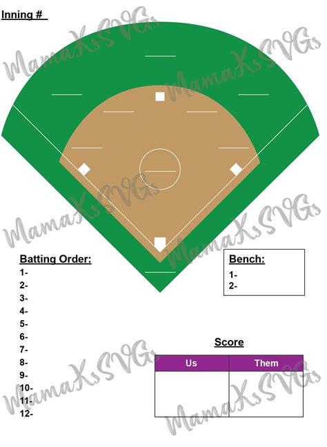 Ensoftball Fielding Template