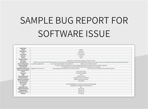 Ensoftware Bug Report Template