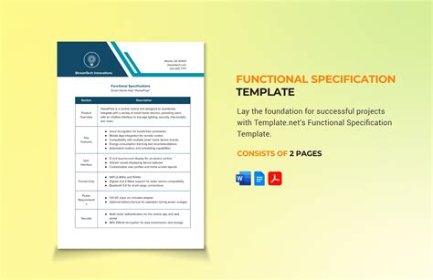 Ensoftware Functional Specification Template