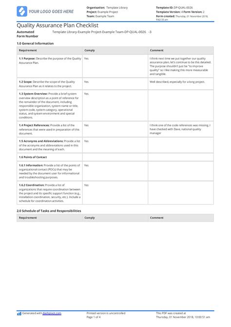 Ensoftware Qa Checklist Template