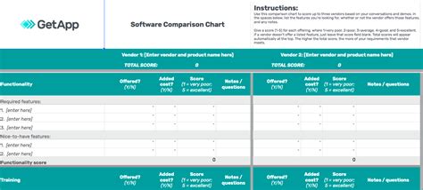 Ensoftware Selection Template