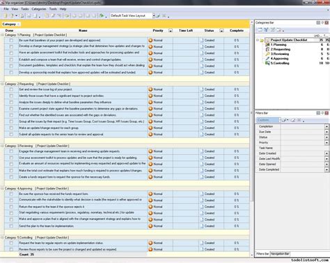 Ensoftware Upgrade Checklist Template Excel