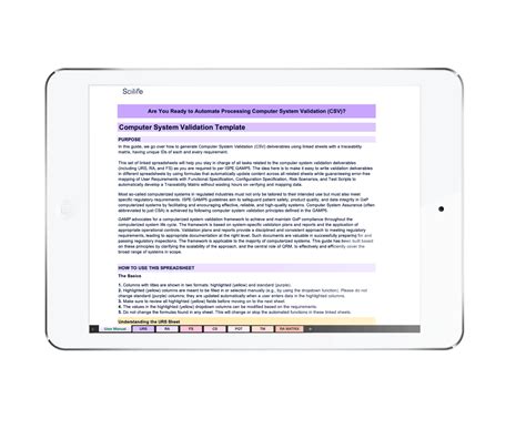 Ensoftware Validation Template