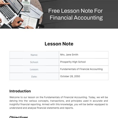 Ensop Accounting Template