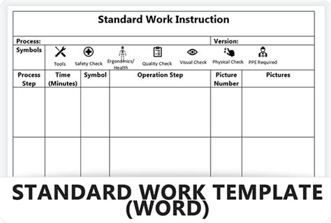 Enstandardized Work Template