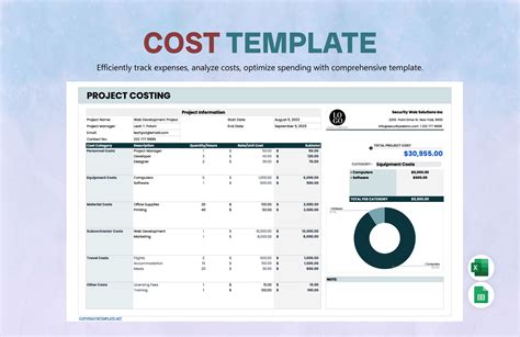 Enstartup Cost Excel Template