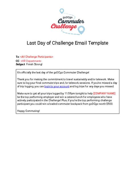 Enstep Challenge Email Template