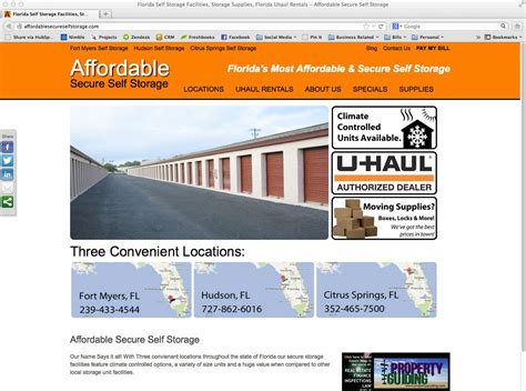 Enstorage Unit Website Template