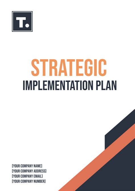 Enstrategic Plan Implementation Template