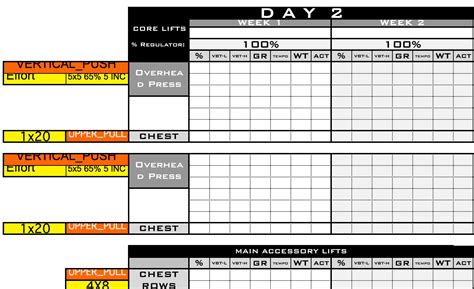 Enstrength Program Excel Template