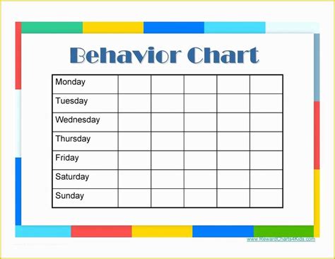 Enstudent Behavior Chart Template