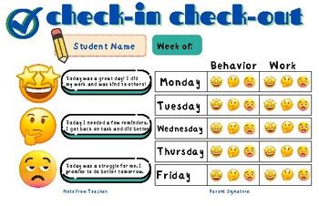 Enstudent Check In Check Out Template