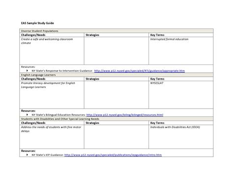 Enstudy Guides Templates