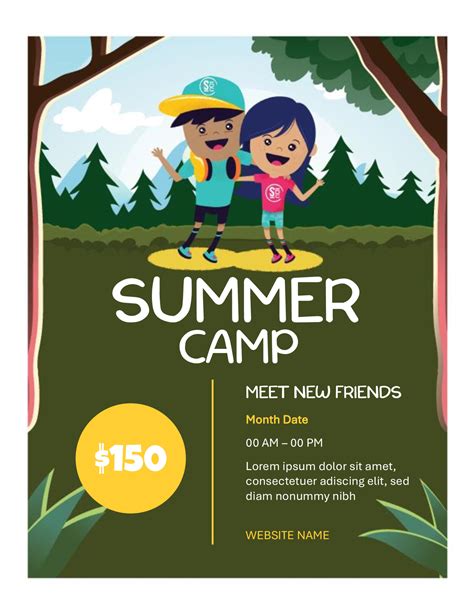 Ensummer Camp Flyer Template
