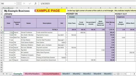 Entax Excel Template