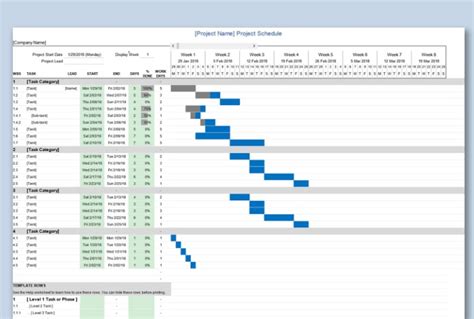 Entax Planning Excel Template