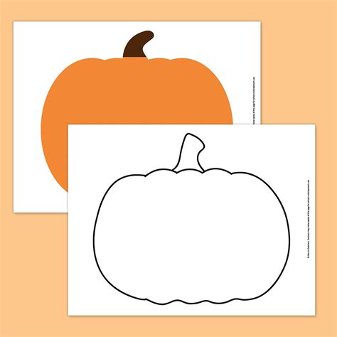 Entemplate For A Pumpkin Shape