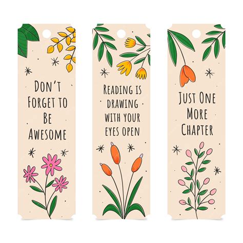 Entemplate For Bookmarks Printable