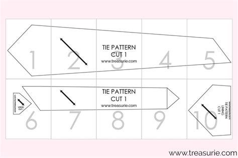 Entemplate Printable Tie Pattern