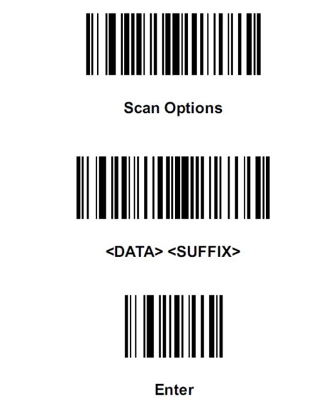 enter barcode for scanner