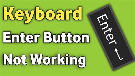 enter button not working keyboard