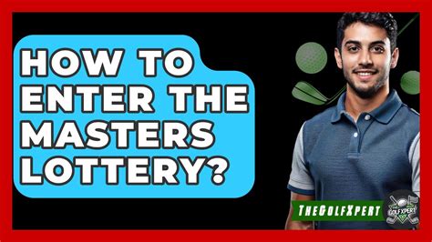 enter masters lottery