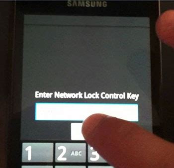 Enter Network Lock Control Key Samsung Gt-E1270