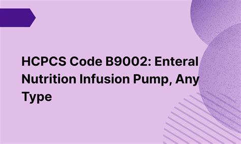 Enteral Pump Hcpcs Code