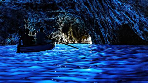 entering the Blue Grotto