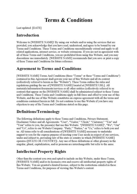Enterms And Conditions Html Css Template