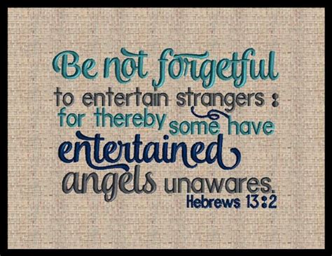 entertain strangers bible verse