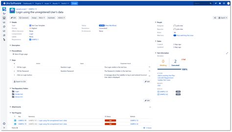 Entest Case Template In Jira