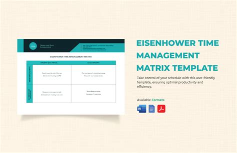 Entime Management Matrix Template