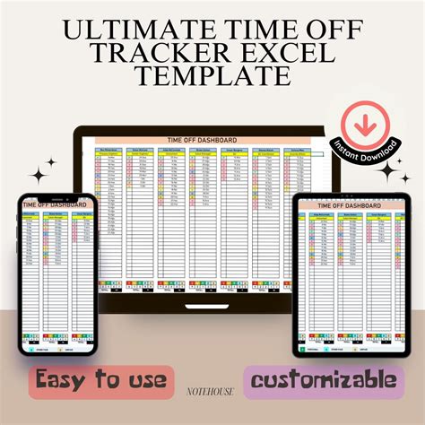 Entime Off Tracker Excel Template
