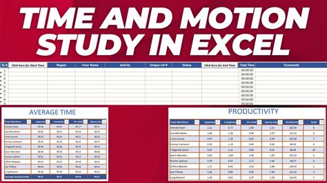 Entime Study Template Excel