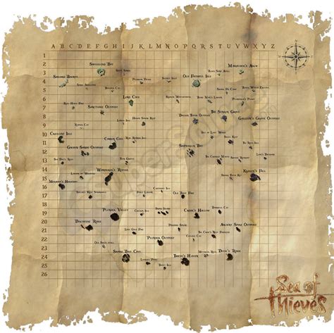 entire sea of thieves map