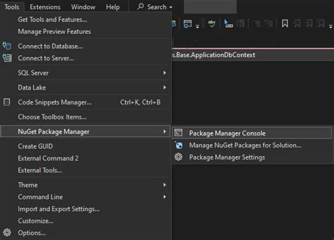 entity framework core code first approach c# console application