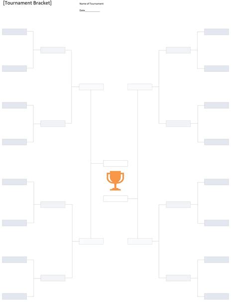 Entournament Bracket Excel Template