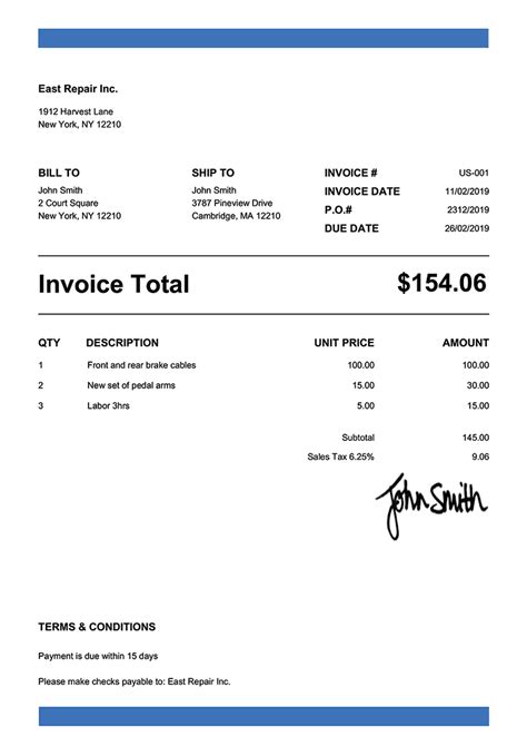 Entow Invoice Template