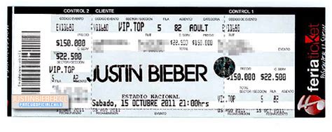 entradas justin bieber chile