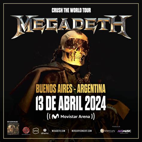 entradas megadeth argentina 2024