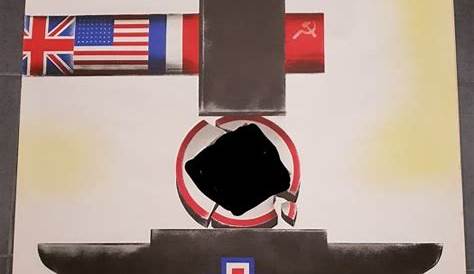 tres rare affiche entre le marteau et l'enclume 19441945