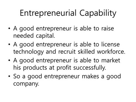 entrepreneurial capability