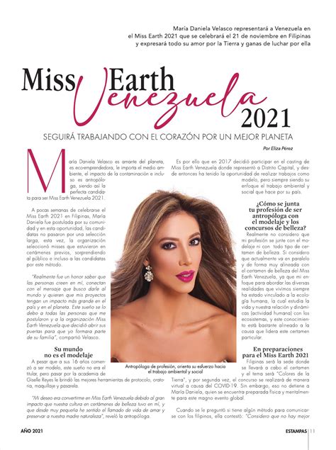 entrevista miss earth venezuela
