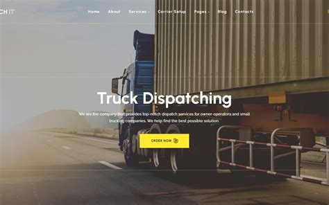 Entruck Dispatch Website Template