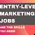 entry level marketing research jobs