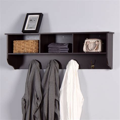Entryway Shelf With Hooks And Cubbies